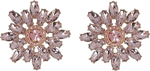 Self-Portrait Embellished Flower Earrings