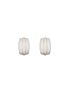 Self-Portrait Embellished Ridged Earrings