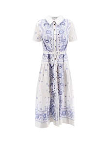Self-Portrait Embroidered Midi Dress