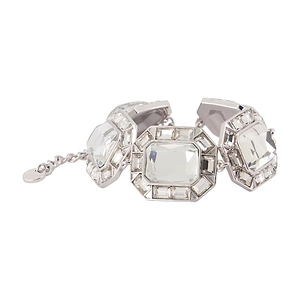 Self-Portrait Faceted Crystal Link Bracelet