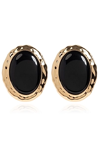 Self-Portrait Hammered Earrings