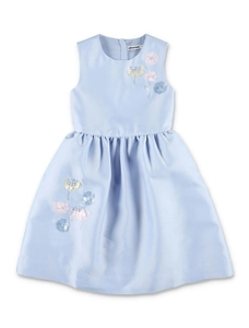 Self-Portrait Kids Floral Taffeta Dress