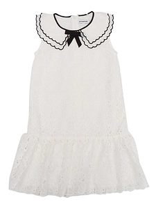 Self-Portrait Kids Sleeveless Floral Chiffon Dress