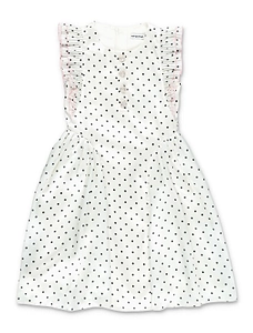 Self-Portrait Kids Polka Dot Ruffle Dress