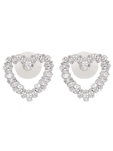 Self-Portrait Mini Heart Embellished Earrings