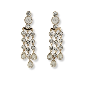 Self-Portrait Teardrop Embellished Earrings