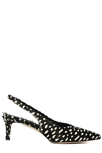 Semicouture Spotted Slingback Heeled Pumps