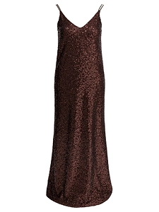Semper Long Sequined Dress
