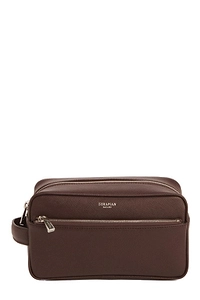 Logo Printed Zip-Up Beauty Case