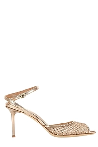 Sergio Levantesi Embossed Heeled Sandals
