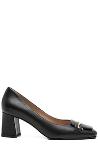 Sergio Moretti Buckle Block-Heel Pumps