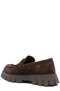 Sergio Moretti Chunky Sole Flat Shoes
