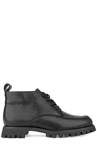 Sergio Moretti Lace-Up Flat Ankle Boots