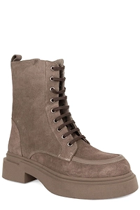 Sergio Moretti Lace-Up Platform Ankle Boots
