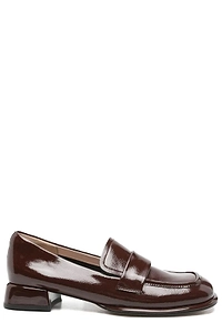 Sergio Moretti Patent Block Heel Loafers
