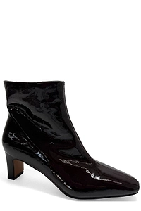 Sergio Moretti Patent Mid Heel Ankle Boots