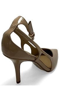 Sergio Moretti Patent Strappy Heeled Pumps