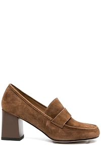 Sergio Moretti Penny-Strap Block Heeled Pumps