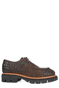 Sergio Moretti Woven Lace-Up Shoes