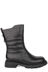 Sergio Moretti Textured Zip Ankle Boots
