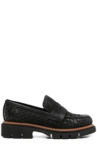 Sergio Moretti Woven Penny Flat Shoes