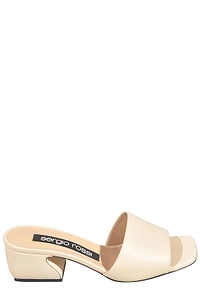 Sergio Rossi Cut-Out Heel Mules Sandals