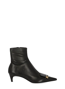 Sergio Rossi Buckle Kitten-Heel Boots