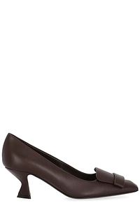 Sergio Rossi Bow Plaque Heeled Pumps