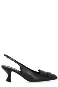 Sergio Rossi Bow Slingback Heeled Pumps
