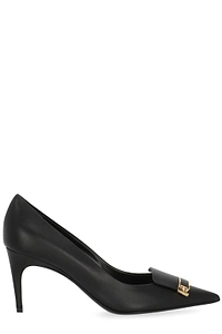 Sergio Rossi Plaque Pointed-Toe Pumps