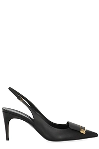 Sergio Rossi Slingback Plaque Pumps