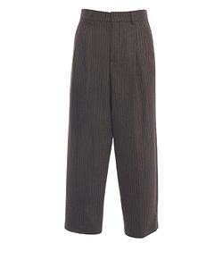 Sergio Rossi Striped Wide Leg Pants