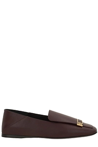 Sergio Rossi Square Toe Slip On Flats