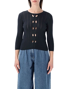 Alencar Openwork Knitted Sweater