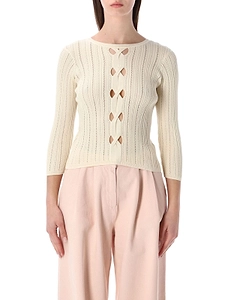 Alencar Openwork Knitted Sweater