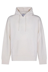 Seven Gauge Drawstring Knitted Hoodie