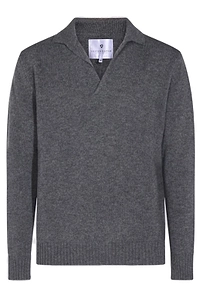 Seven Gauge Long-Sleeved Polo Jumper