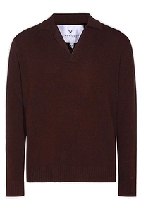 Seven Gauge Long-Sleeved Polo Jumper