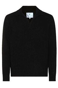 Seven Gauge Long-Sleeved Polo Jumper