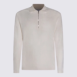 Seven Gauge Textured Zip-Neck Polo Shirt