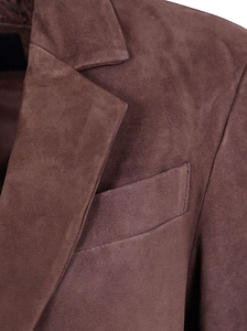 Seventy Single-Breasted Suede Blazer