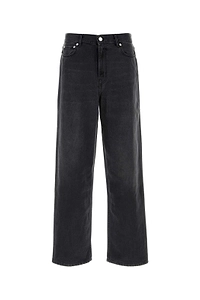 SÉFr Logo Patch Wide Cut Jeans