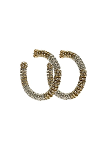 Crystal Glow Hoop Earrings
