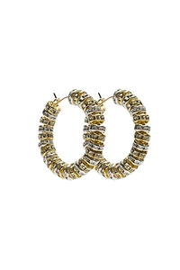 Crystal Glow Hoop Earrings