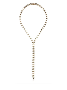 Empire Crystal Lariat Necklace