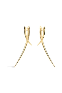 Sabre Statement Crossover Earrings