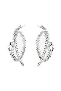 Serpent's Trace Hoop Earrings
