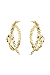 Serpent's Trace Hoop Earrings