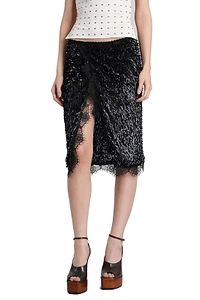 SiedrÉS Bianca Sequin Embellished Midi Skirt