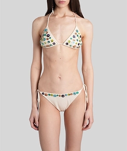 Juniper Embellished Triangle Bikini Top